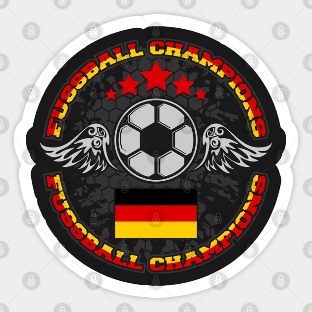 German Fussball Champions Soccer Sticker by RadStar